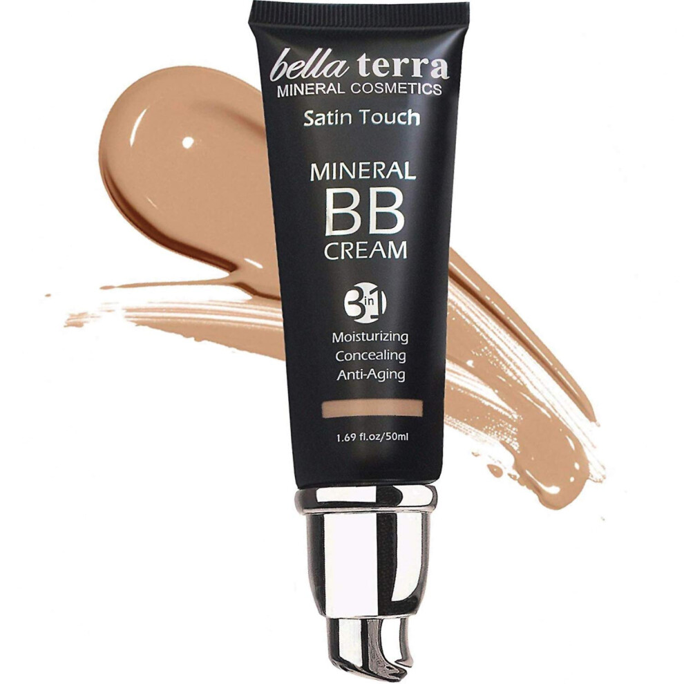 Bellaterra Cosmetics BB Cream  Tinted Moisturizer Mineral Foundation Makeup Medium 104  Skin Perfector 169 oz-image-OPC-PGJ7F6F-NEW
