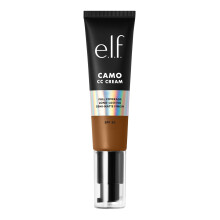 e.l.f. Camo CC Cream, SPF 30 Farbkorrektur Mittel- bis Vollabdeckung, Vegan & Tierversuchsfrei, Deep 530 W
