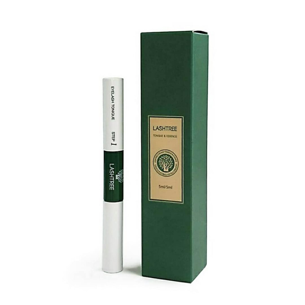 Lashtree Eyelash Tonique Essence Dual Type 5Ml 5Ml Korean Premium Lash Boost Serum For Longer Fuller Thicker Lashes And Brows