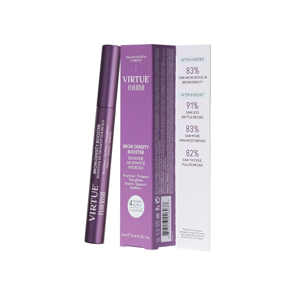 Virtue Flourish Brow Density Booster Treatment With Keratin For Thicker Eyebrows