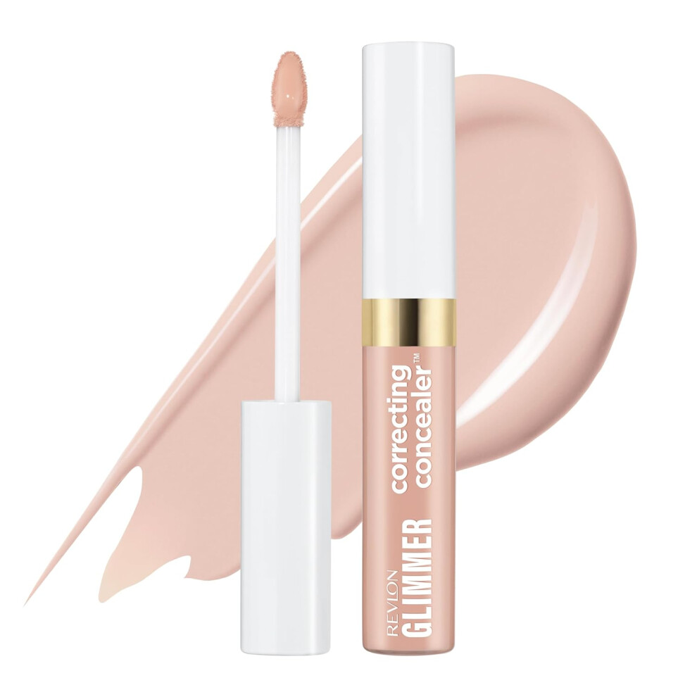 Revlon Glimmer Correcting Concealer, Fl Ssiges Make-Up F R Unter Die Augen, Hergestellt Mit Koffein, Vitamin C Und Steviosid 105, 0,3 Fl Oz-image