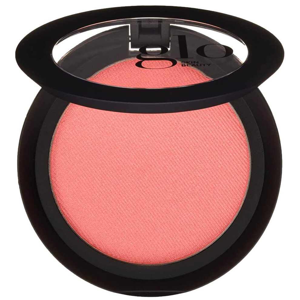 Glo Skin Beauty Blush Papaya Pressed Powder Blush For Cheeks High Pigment Mineral Face Makeup Creates A Natural Healthy Glow
