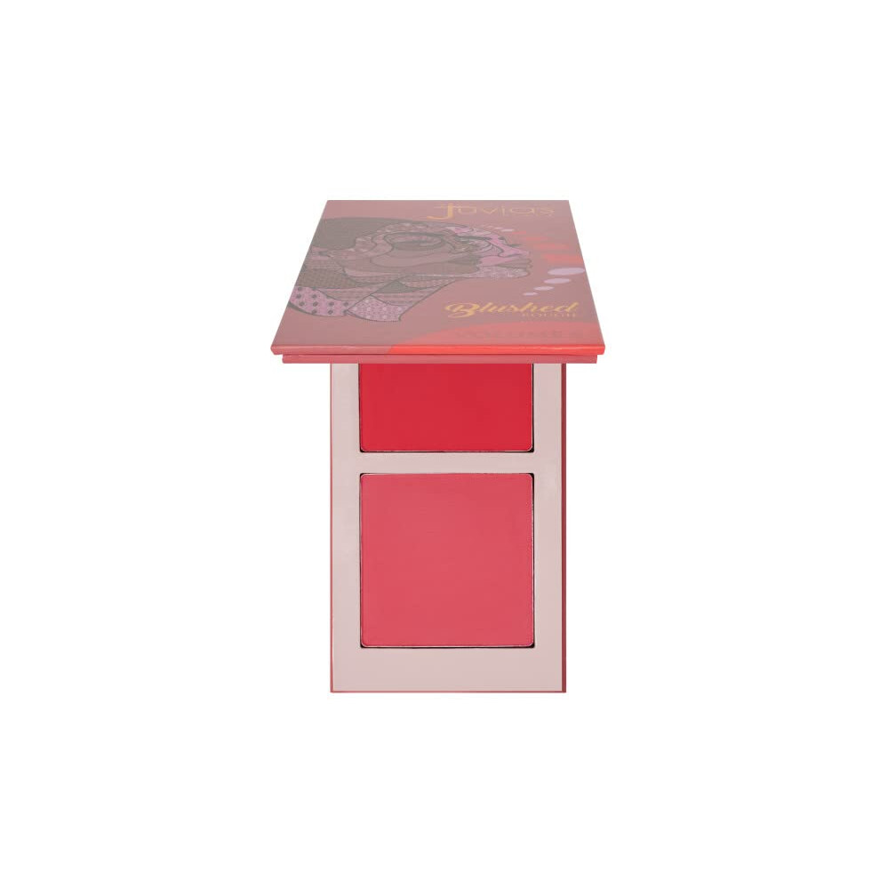 Juvia's Place Blushed Duo Blush Volume5 Two Tone Pigmented Buildable Pressed Mineral Powder Rosy Natural Cheeks Matte Fresh Finish For All Skin Color