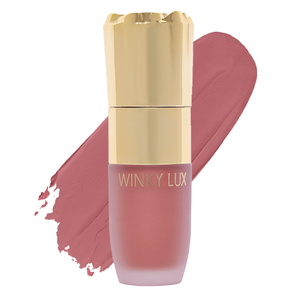 Winky Lux Cheeky Rose Liquid Blush Gelcream Blush With Buildable Color Lightweight Velvet Finish For Long Lasting Color Dusty Rose Blush Noble