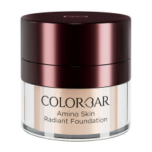Base de maquillaje l quida Colorbar Amino Skin Radiant Foundation - Cobertura media a completa modulable - Base hidratante - 004 Rose Mild - 0.5