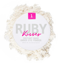 Ruby Kisses Instant Bake Undereye Powder  Veganer, tierversuchsfreier Puder fr aufhellende Augen und wischfreies Make-up (transluzent)