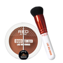 RED by Kiss Lace Wig Brush Tinted Powder Set - Matt Finish, Oljekontroll, Långvarig, Mix & Match