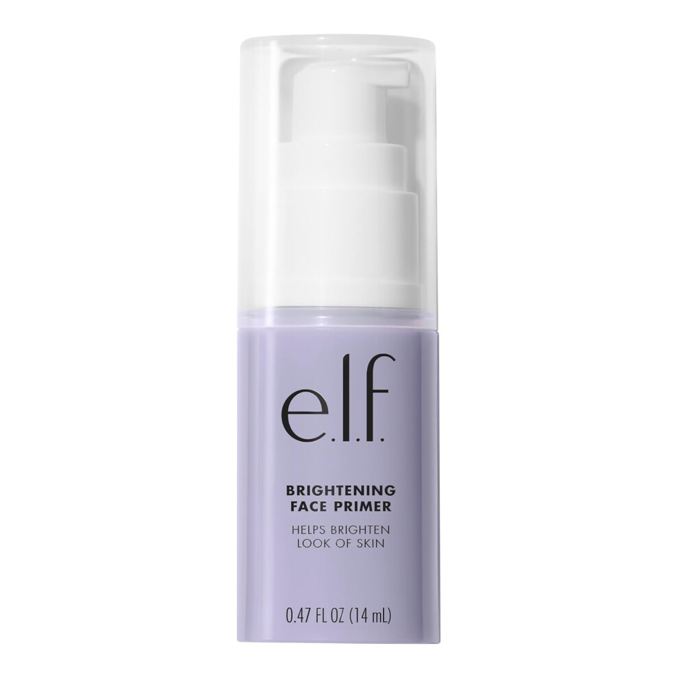 E.l.f. Elf Brightening Face Primer Face Makeup Primer For Neutralizing Uneven Skin Tones Brightening Complexion Vegan Crueltyfree Lavender