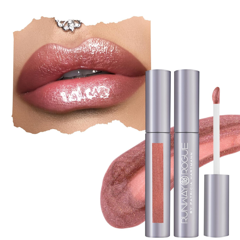 Runway Rogue Classic Lip Gloss Goldenrose Semisheer Hydrating Lip Gloss Chameleon