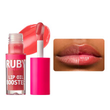 Ruby Kisses Lip Oil Booster, feuchtigkeitsspendender Lipgloss mit nhrender natrlicher lmischung, Jumbo-Zauberstab fr einfaches Auftragen, nicht k