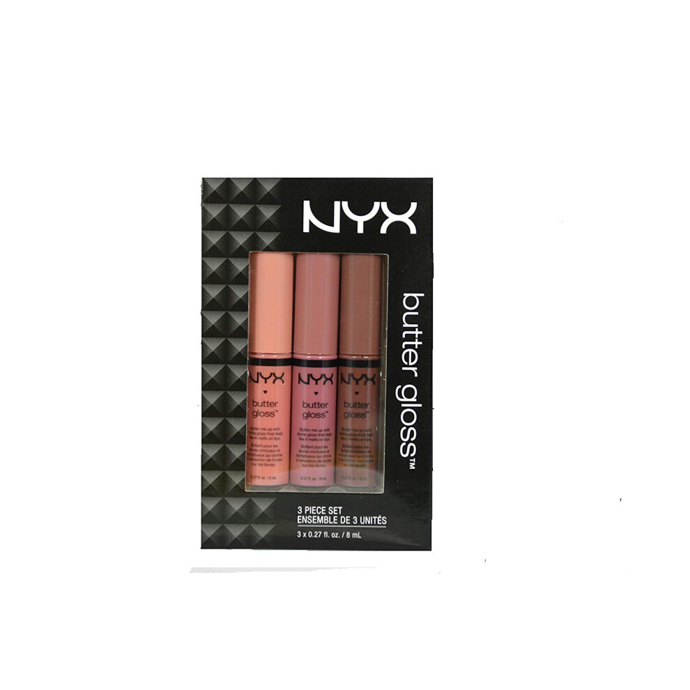 Nyx Professional Makeup Nyx Butter Lip Gloss Set Creme Brulee Angel Food Cake And Ginger Snap Size 3