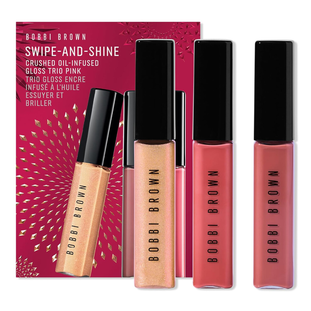 Bobbi Brown Crushed OilInfused Hydrating Lip Gloss Trio Set Pink