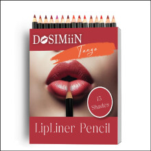 Dosimiin Lipliner Pencil 15 Shades Beauty Artist Choice Collezione Matte Finitura Creamosa Texture Lunga duratura matite per labbra pigmentate ad alt