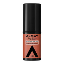 Almay Lip and Cheek Tint Color & Care Tint Stick Mehrzweck-Feuchtigkeits-Rouge und Lippenfarbe Dewy Finish 400 Nude Flush 0,25 oz