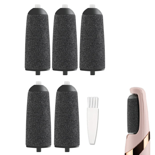5 Pezzi Ricariche Rulli Neri Compatibili con Finishing Touch Flawless Pedi