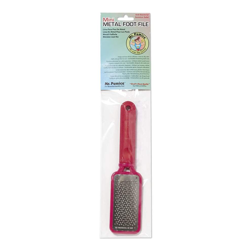 Mr. Pumice Pink Mini Metal Foot File By Mr Pumice For Unsiex 1 Pc File