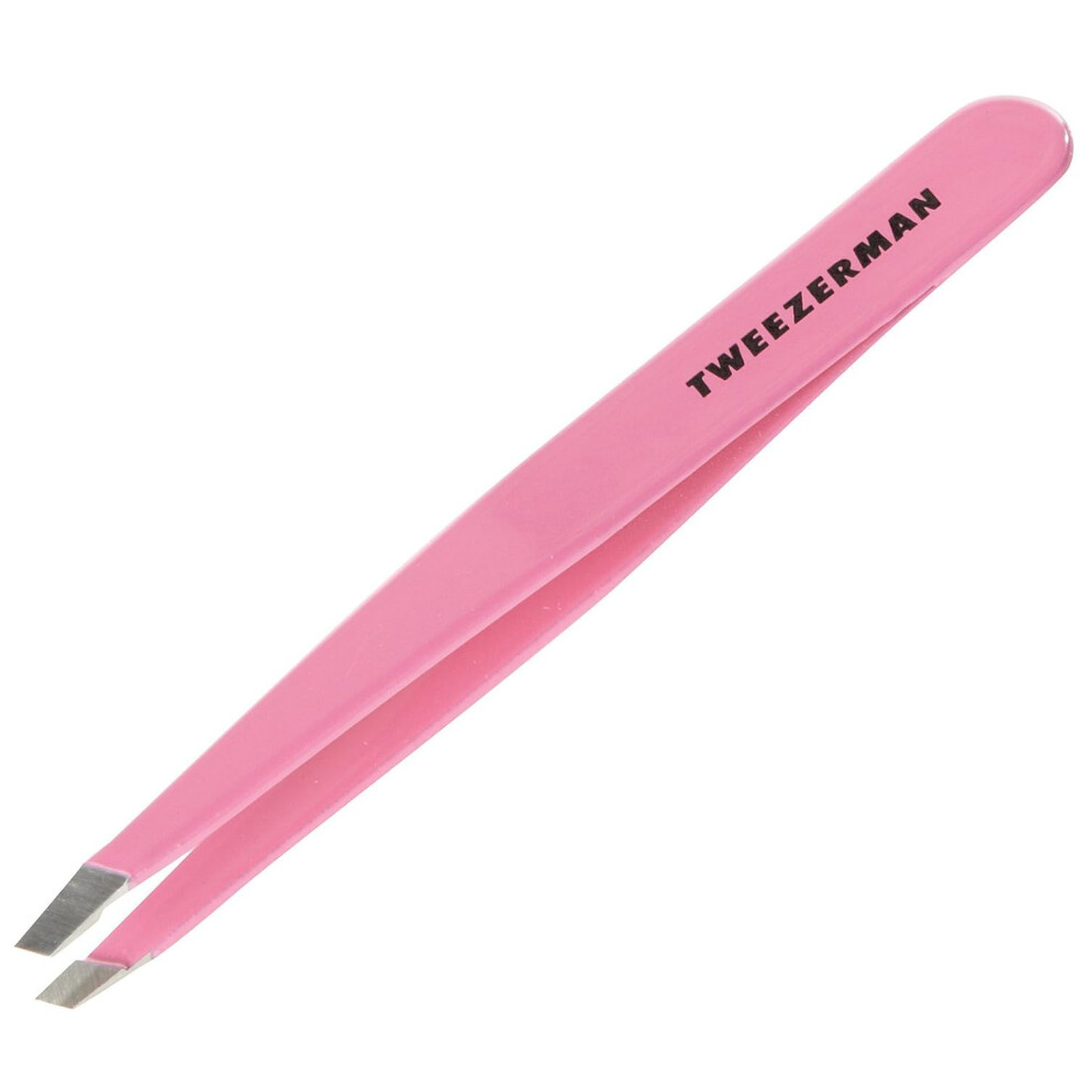 Tweezerman Stainless Steel Slant Tweezer Pretty in Pink