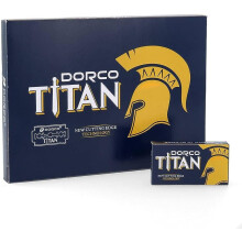 DORCO Titan Double Edge Razor Blades Pack of 100 Stainless Steel Blades