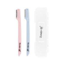 The Crme Shop Draagbare Precisie Scheermesjes + Reis Etui | Dermaplaning Tool voor Gezicht | Vrouwen Scheermesjes (2-pack)
