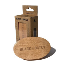 Beard Bates Boar Bristle Beard Brush Handcrafted Large Full Size Firm Bristles Beech Wood Handle