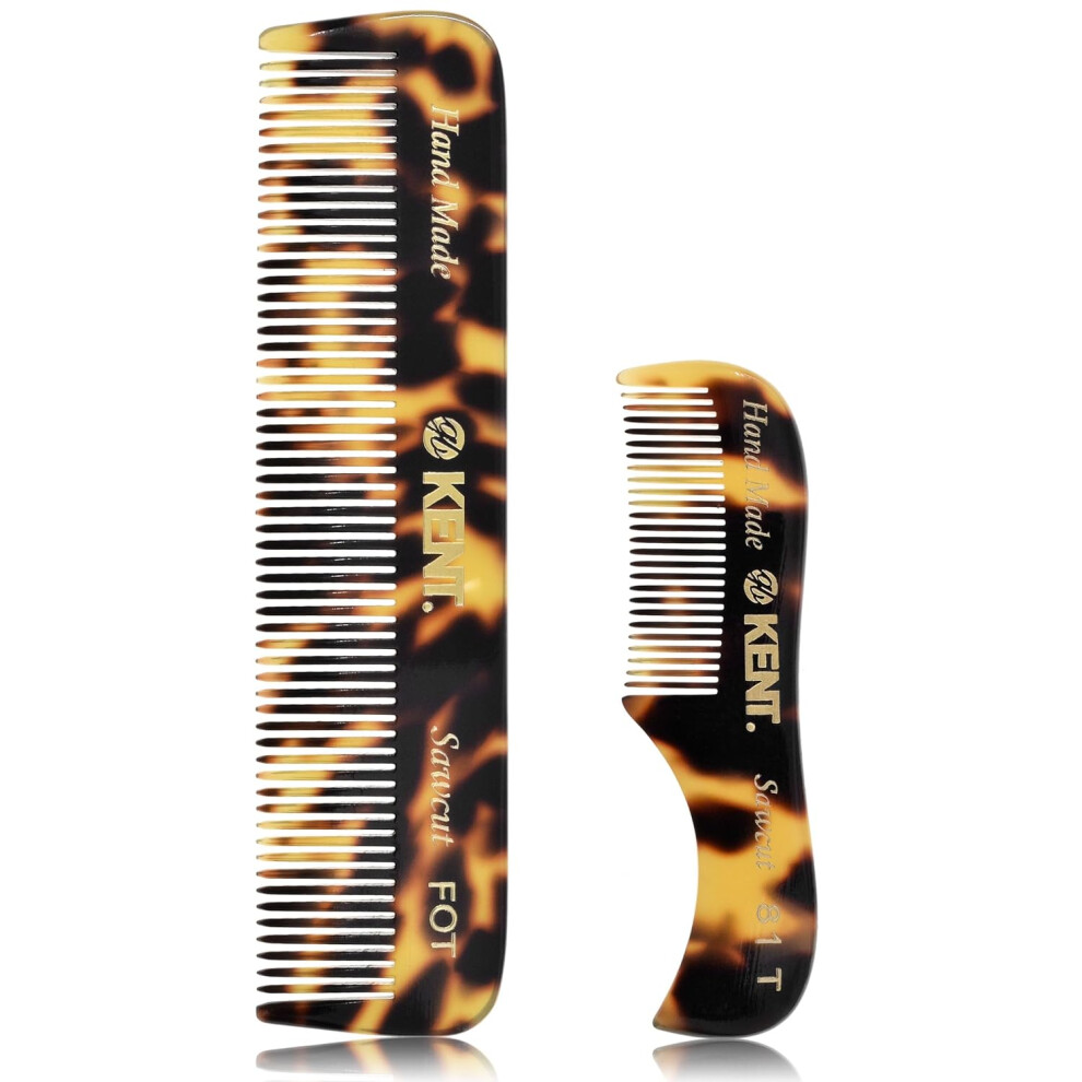 Kent Beard Comb Set for Men Beard and Mustache Comb Kit for Home  Travel Mini Pocket Combs for Grooming