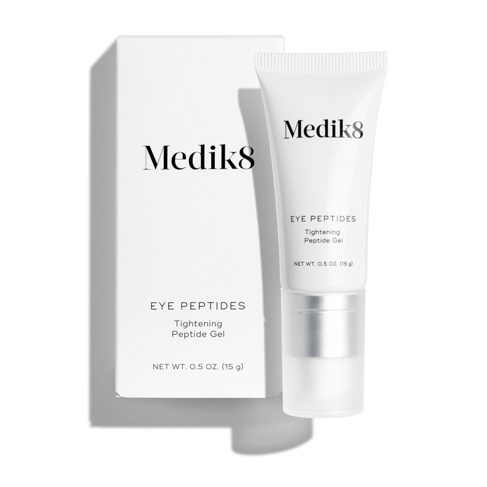 Medik8 Eye Peptides  Firming Hydrating Daily Under Eye Gel  Smoothing Tightening AntiAging  Gently Smooths and Plumps Wrinkles  05 oz