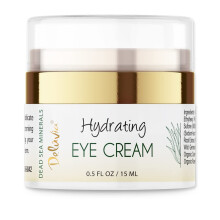 Deluvia Eye Cream Moisturizer Under Eye and Around Eye Hydrating Eye Cream Organic Aloe Vera Vitamin E Rosehip Seed Oil for Dry Skin and Wrin