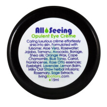 LIVING LIBATIONS - Organiczny, bogaty krem pod oczy All Seeing | Natural Wildcrafted Vegan Clean Beauty (0,5 uncji | 15 ml)