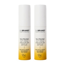 Dr. Brandt Bright This Way 24/7 Retinol Eye Cream - 0.5 oz Pack of 2 - Smooths the Look of Fine Lines & Wrinkles Illuminates & Moisturizes the Eye