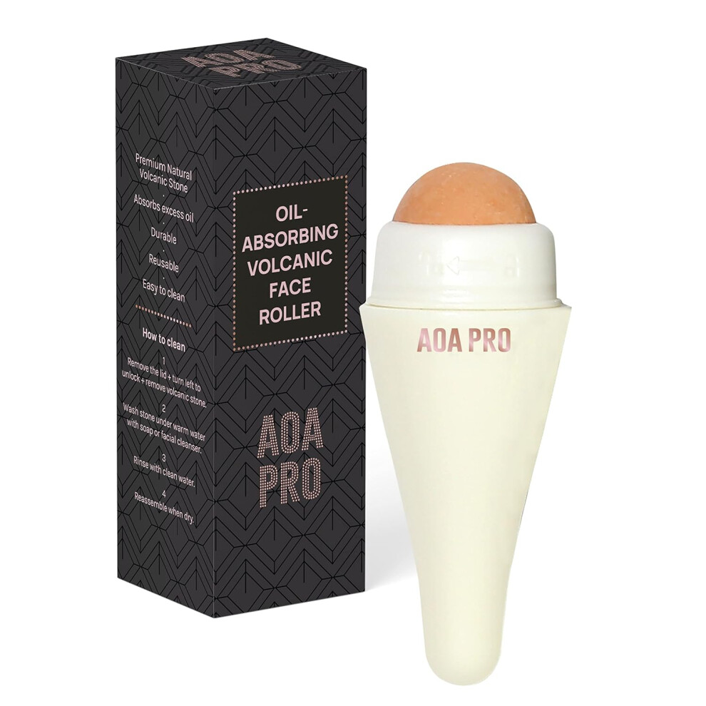 Aoa Studio White Face Roller For Oilabsorbing Volcanic Face Roller Reusable Facial Skincare Tool Face Massage