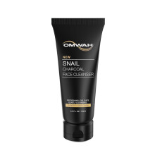 OMWAH Advanced Snail Mucin Gel Gesichtsreiniger mit Aktivkohle | Reichhaltiges tgliches Tiefenreinigungsgel (3,5 OZ)