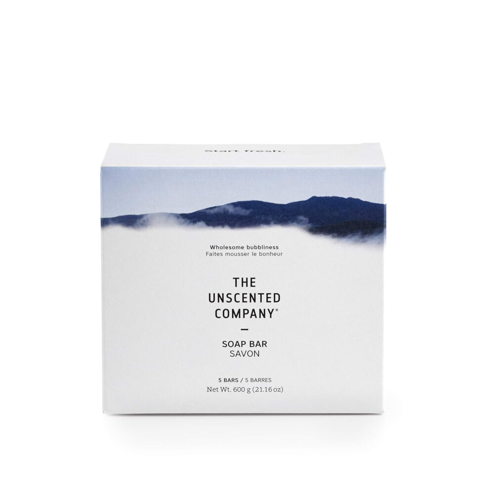 The Wand Company The Unscented Company Unscented Soap Bar 5 Count 2116 Oz