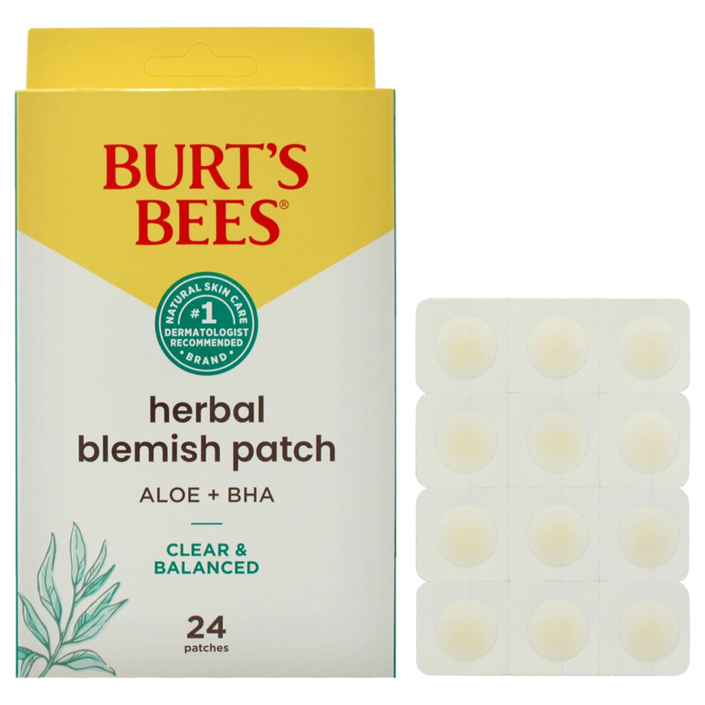 Burts Bees Clear and Balanced Herbal Blemish Patch for Women  24 Count Patches