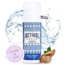 Lilyana Naturals Retinol Face Cream - Anti Aging Moisturizer Wrinkle Reducer Made in USA - 1oz