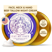 Eat My Face Grass Fed Tallow Nighttime Restorative Face Cream Feuchtigkeitsspendende Nachtcreme Nachtfeuchtigkeitscreme mit Shea- und Kakaobutter und