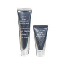 PRIMING WATER Feuchtigkeitscreme fr alle Hauttypen zur Hydratation und Beruhigung. Fr S.Nature Aqua Squalane Moisturizing Cream 2,02fl.oz. & 1,01fl