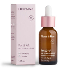 Age Defense Serum | Sauber 100 % vegan | Anti-Aging-Serum fr das Gesicht zur Reduzierung feiner Linien und Falten | Fort? 44 von Fleur & Bee  1 oz