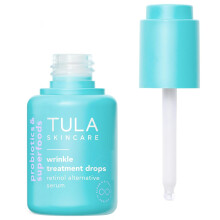 TULA Skin Care Wrinkle Treatment Drops Retinol Alternative Serum AntiAging Minimizes Wrinkles Contains Bakuchiol Alfalfa Sprouts and Stevia 098 oz