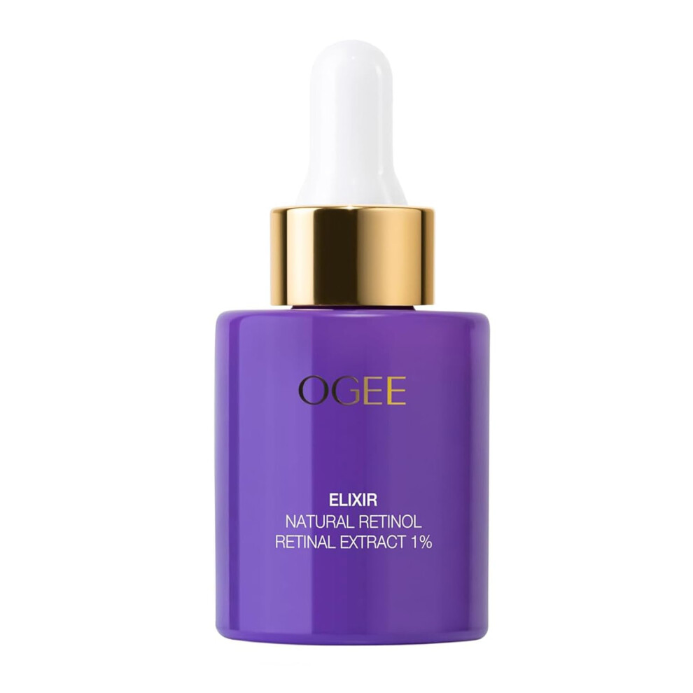 Ogee Natural Retinol Retinal 1 Elixir Certified Organic Antiaging Face Serum For Smooth Firm Skin