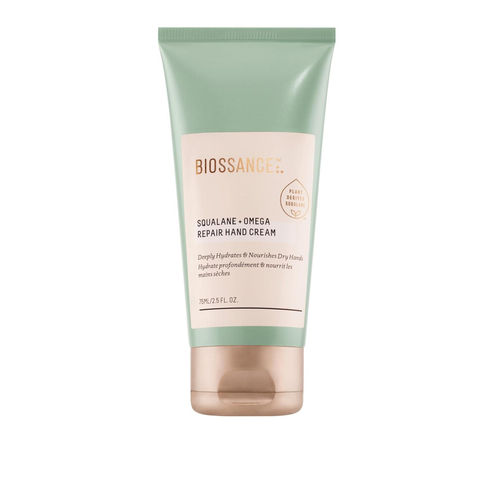Krm Na Ruce Biossance Squalane + Omega Repair. Hluboce Zvlhcujc A Ochrann Oetren Rukou Pro Okamitou Levu A Hladk Ruce (2,5 Oz)-image