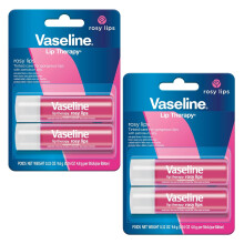Vaselina Lip Therapy Care Rosy Nutrio de ao rpida Ideal para lbios rachados, secos ou danificados Blsamo labial 2 pacotes de 2 0,16 onas