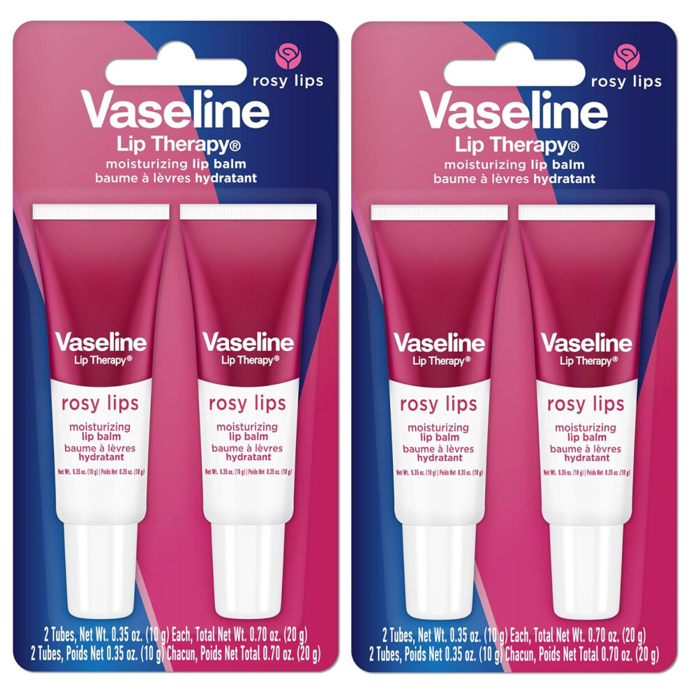 Vaseline Lip Therapy Rosy Lips Moisturizing Lip Balm Twin Pack 2Pack