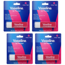Vaselina Lip Therapy Care Rosy Nutrio de ao rpida Ideal para lbios rachados, secos, rachados ou danificados Blsamo labial 4 pacotes de 0,1