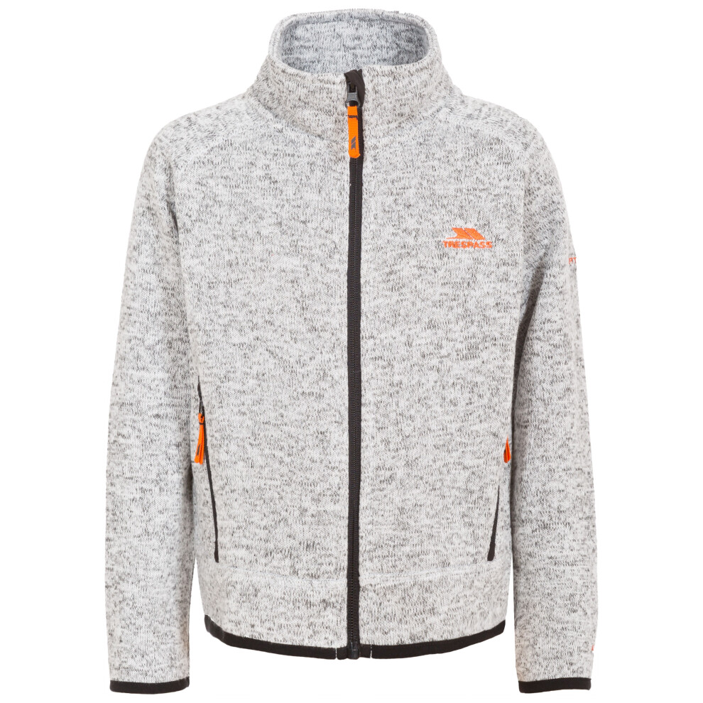 (3-4 Years, Grey Marl) Trespass Boys Fleece Heavyweight Jumper Mario