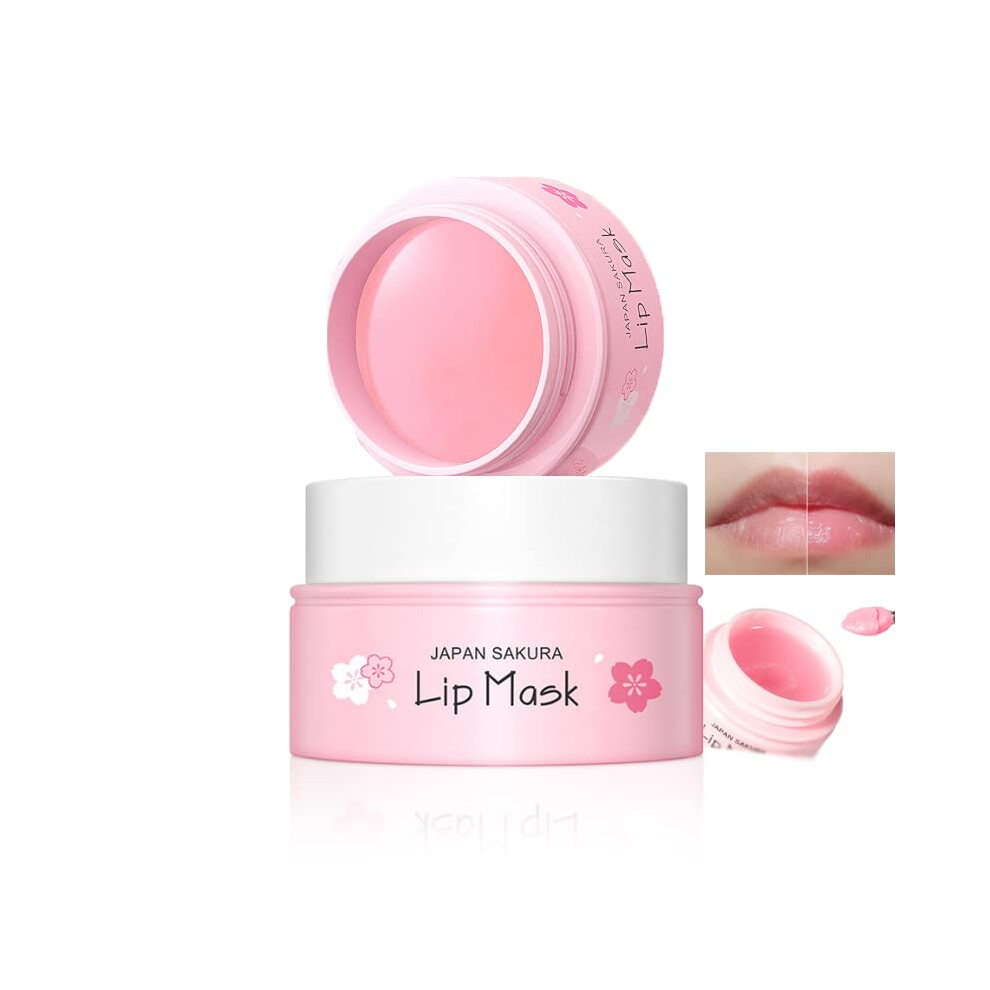 Akary Sakura Lippenmaske, Feuchtigkeitsspendend Und Reparierend F R Lippenlinien, Tiefe Nachtschlaf-Lippenmaske, Herbst-/Winter-Lippenbehandlung-image