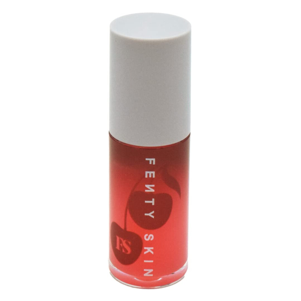 Fenty Skin Cherry Treat Conditioning  Strengthening Lip Oil Cream White 019 Ounce Pack of 1