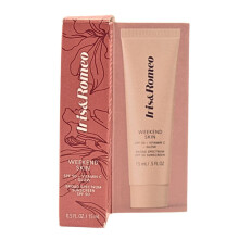IRISROMEO Mini Weekend Skin SPF 50 Instant Glow Tinted Mineral Sunscreen with Vitamin C  Niacinamide