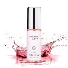 ARCONA Cranberry Mist  Vitamin C Cranberry-Extrakt, Mangan-Zink + Moringa-Samen-Extrakt revitalisiert Feuchtigkeit und hellt auf  1,69 Fl Oz. Herge