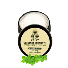 Hanf Daily Intensive Creme | Hanfcreme mit therischen len | Vegane Bio-Zutaten | 5,0 Unzen (Classic Mint)