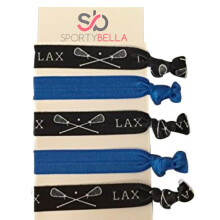 Meisjes Lacrosse Haarbanden - 5pc Geen Vouwen Elastische Haaraccessoires, LAX Team Cadeaus